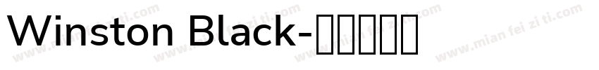 Winston Black字体转换